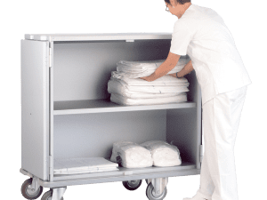 60181-Chariot armoire transport du linge propre - 572 Litres