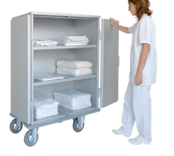 Chariot armoire transport du linge propre - 731 L.